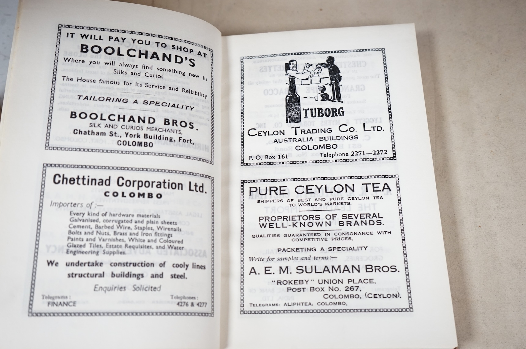Nicholas, S.E.N. - A Handbook of Ceylon: 'The Wonderland of the East'. portrait, coloured and other plates, coloured folded maps, other maps and text illus.; original gilt pictorial cloth. Colombo: H.W. Cave & Co., 1939.